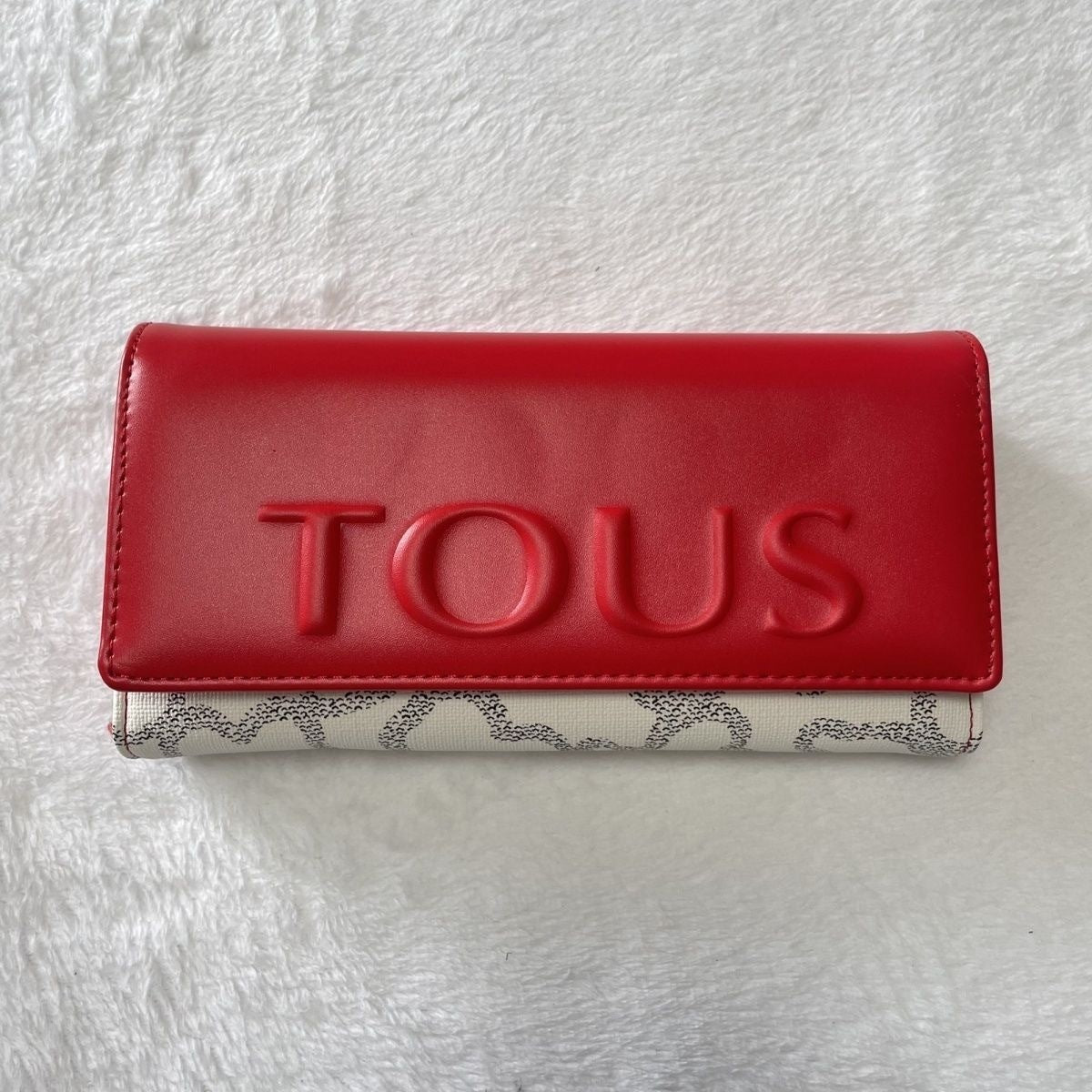 Billetera Mini Beige-Rojo TAMAÑO:20*10.5*4CM