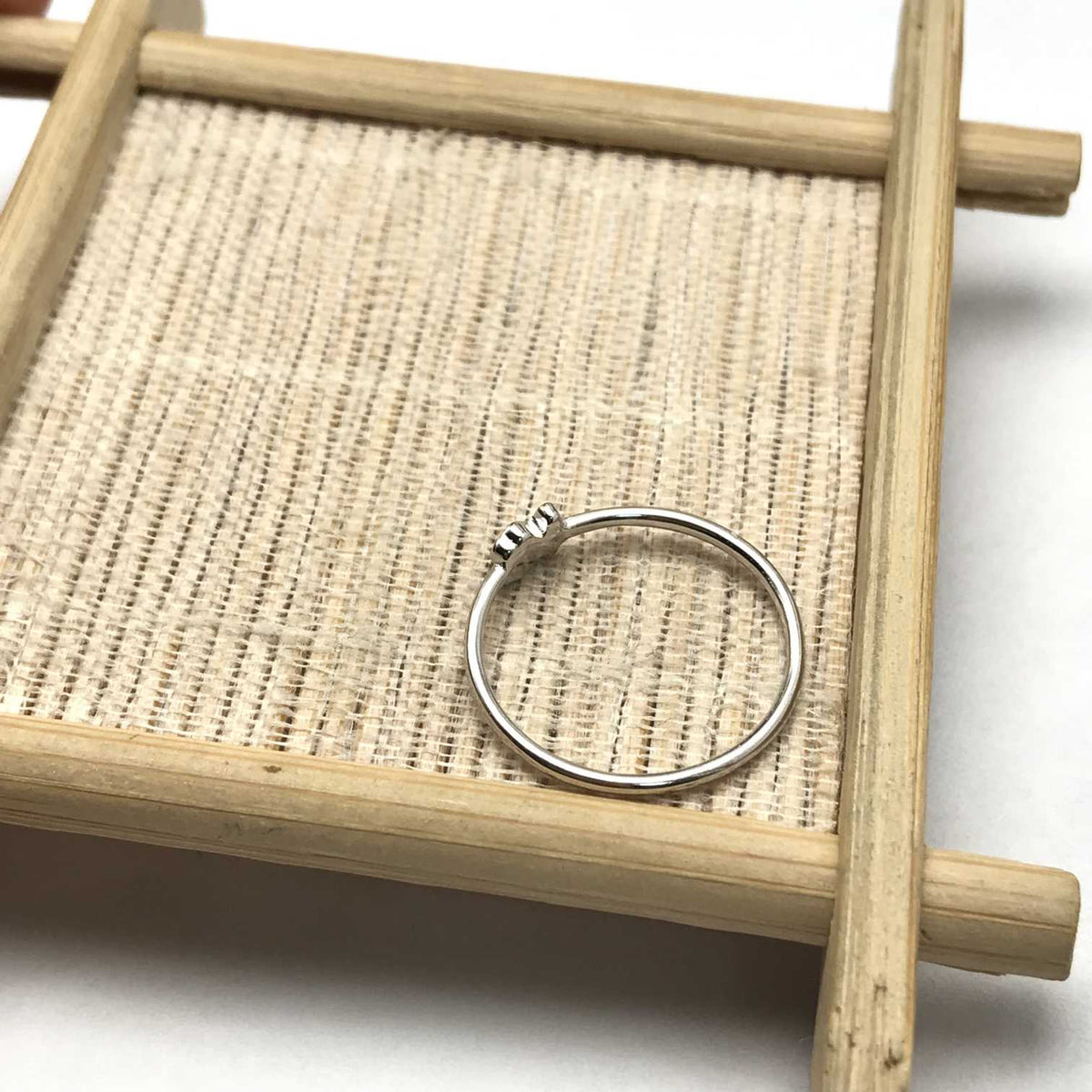 White Puppies Ring with Bear motif