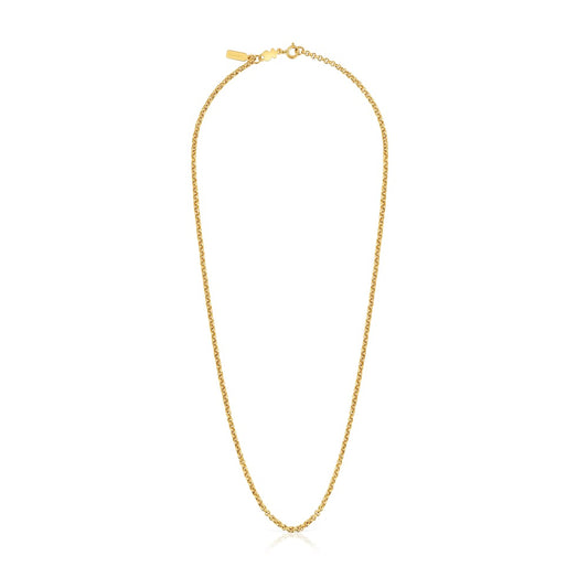 Medium Chain with plating over silver and balls measuring 50 cm Chain |