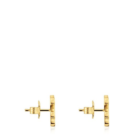 12mm 18kt gold plating over silver Bear earrings Sweet Dolls |