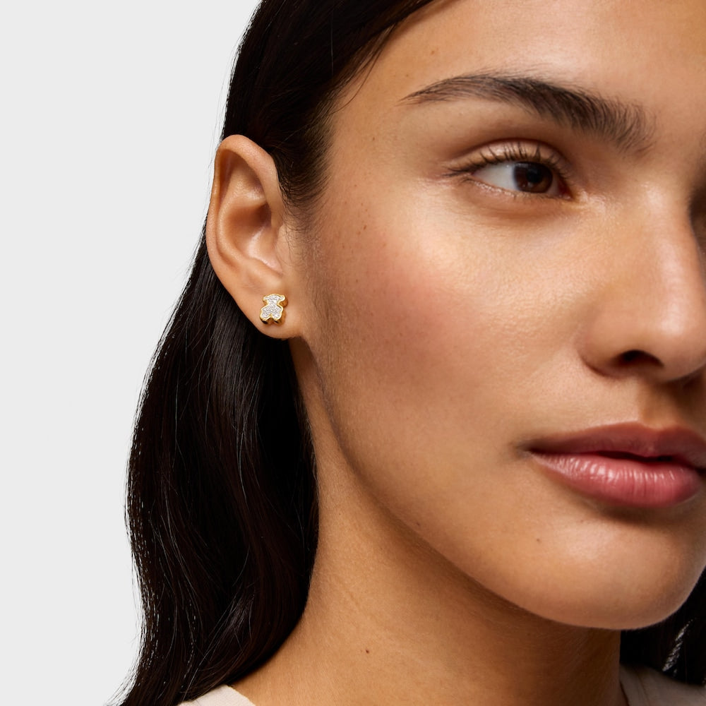 18kt gold plating over silver bear Earrings TOUS 1950 |