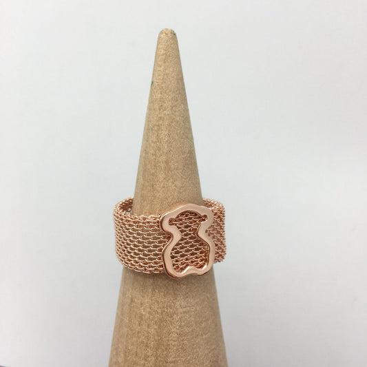 Rose IP Steel and Rose Vermeil Silver  Icon Mesh