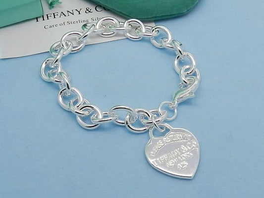 Pulsera de dijes Return to Tiffany Heart Tag en plata de ley