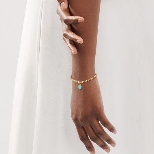Return to Tiffany® Mini Heart Tag Bead Bracelet