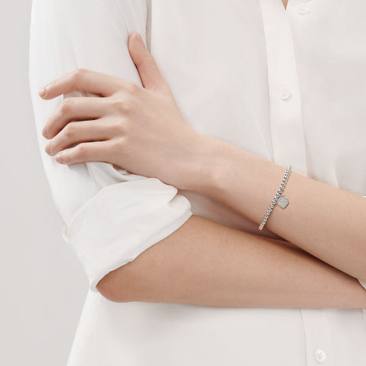 Return to Tiffany® Heart Tag Bead Bracelet in Silver