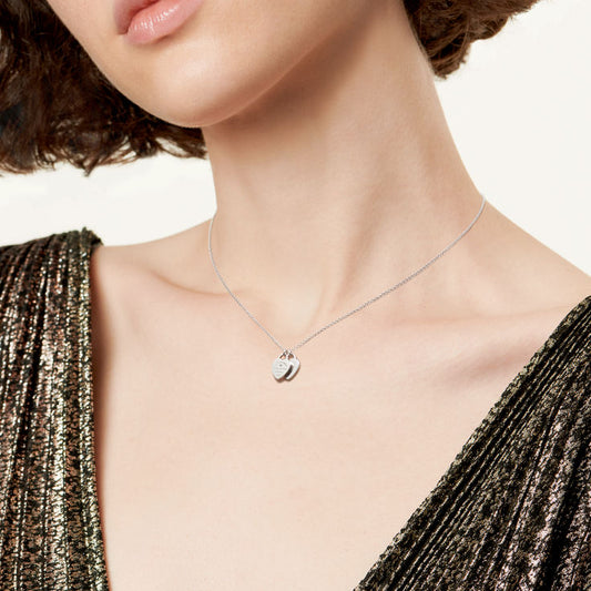 Return to Tiffany® Heart Tag Pendant in Sterling Silver with a Diamond, Mini