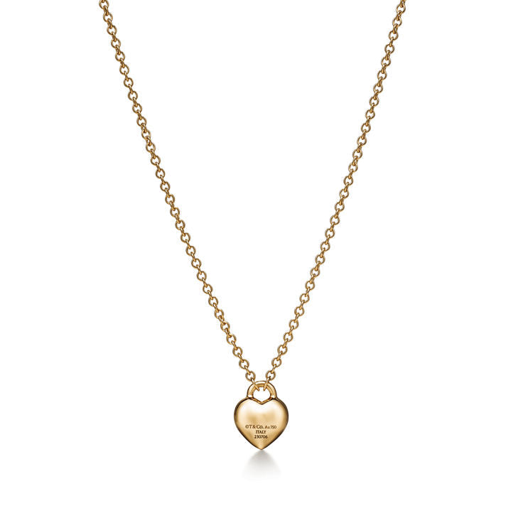 Return to Tiffany® Full Heart Pendant in Yellow Gold