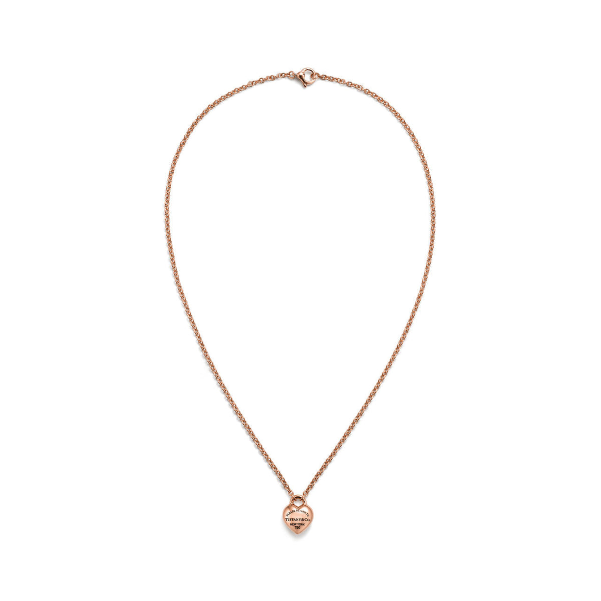 Return to Tiffany® Full Heart Pendant in Rose Gold