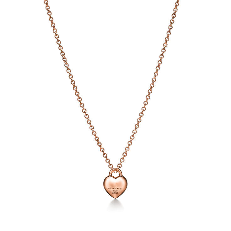 Return to Tiffany® Full Heart Pendant in Rose Gold