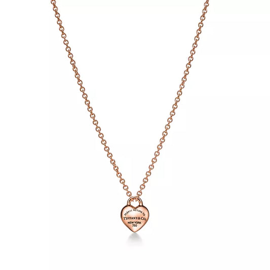 Return to Tiffany® Full Heart Pendant in Rose Gold
