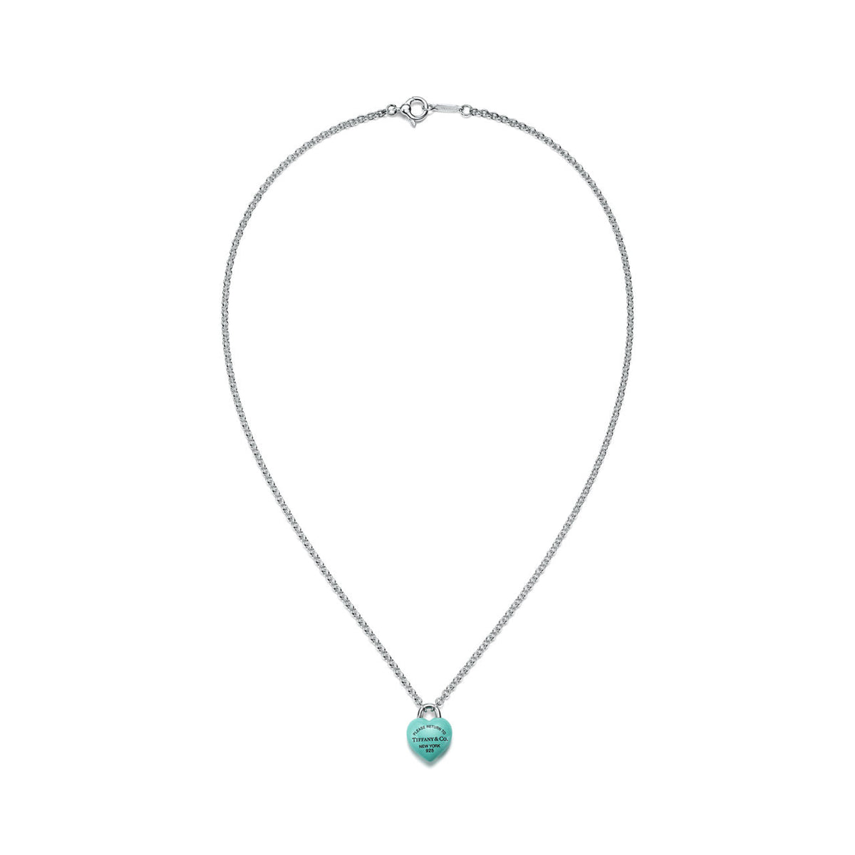 Return to Tiffany® Full Heart Pendant in Sterling Silver with Tiffany Blue®