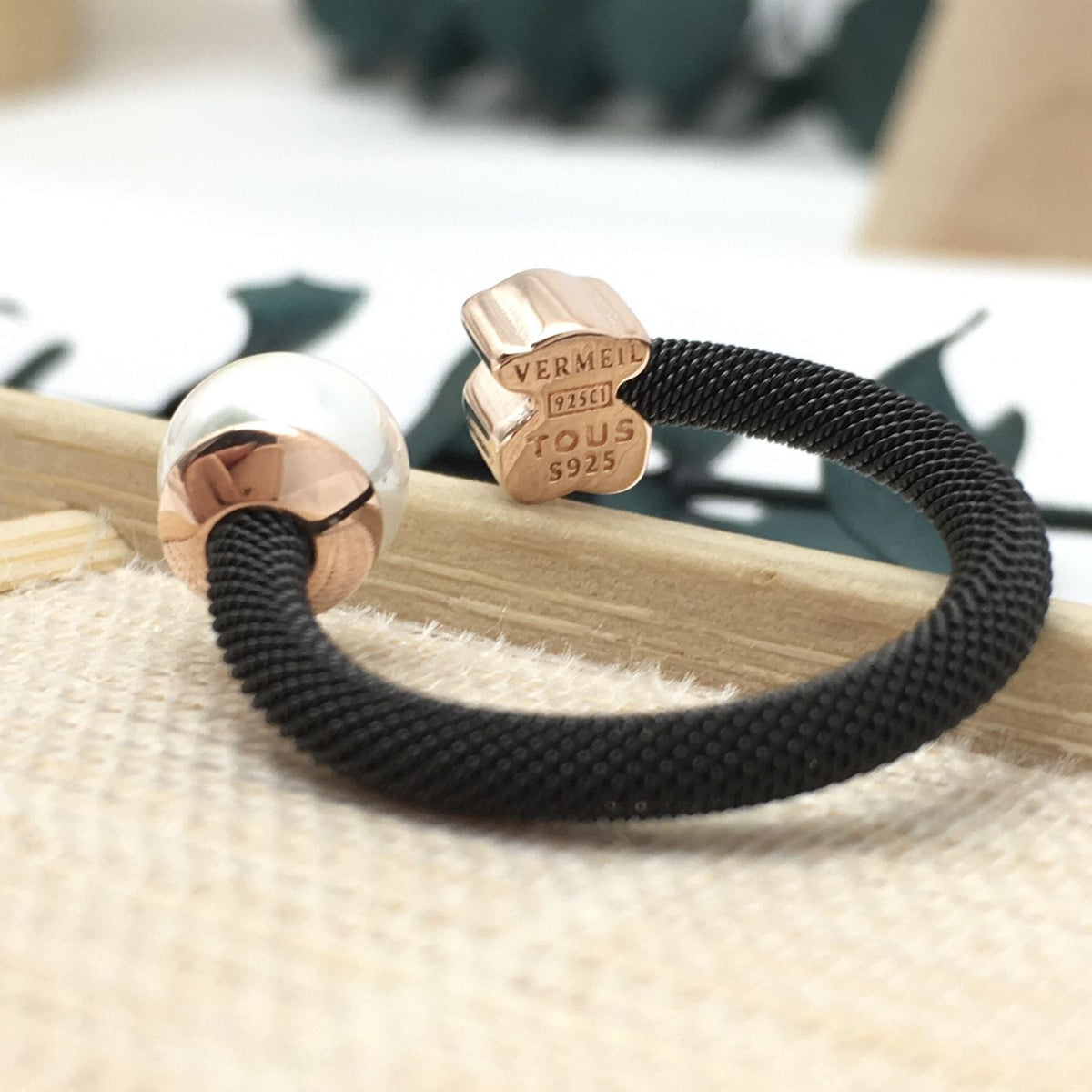 Yellow Steel Mesh Ring stainless steel  Mesh ring