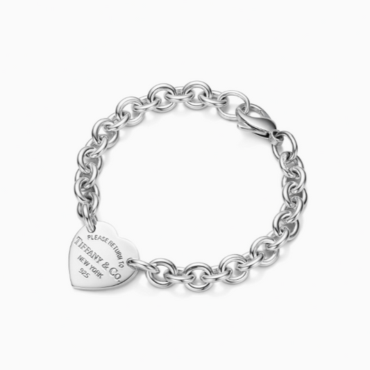 Pulsera con etiqueta de corazón Return to Tiffany® en plata