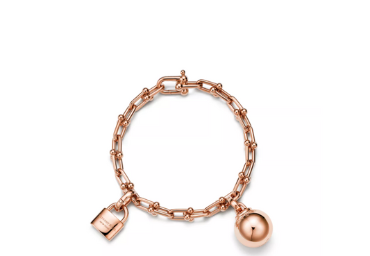 Tiffany HardWear Small Single Wrap Bracelet in Rose Gold