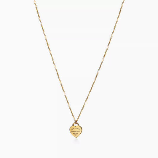 Return to Tiffany® Mini Heart Tag Pendant in Yellow
