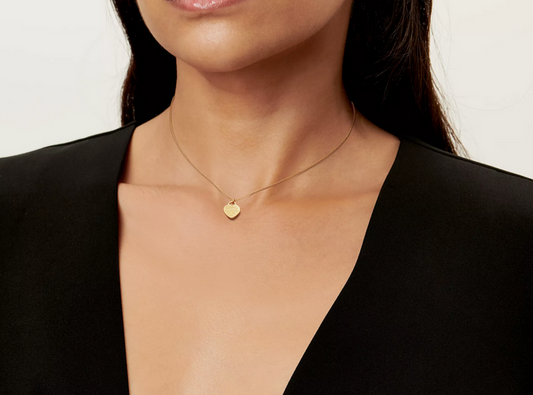 Return to Tiffany® Mini Heart Tag Pendant in Yellow