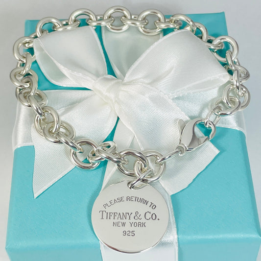 Return to Tiffany Extra-Large Round Tag Bracelet – Fits Larger Wrists