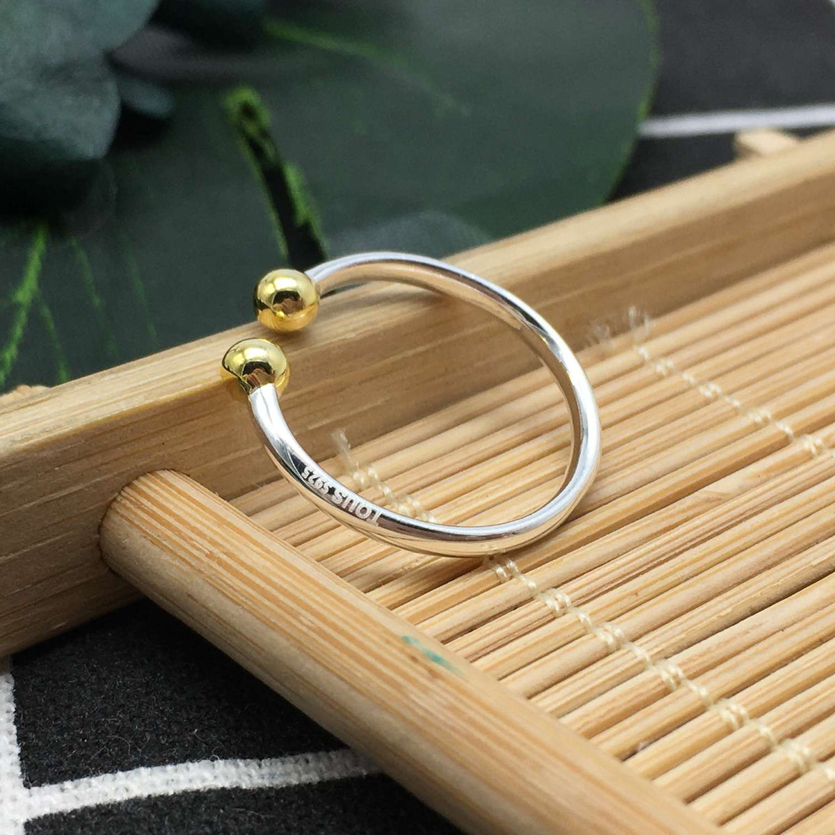 Silver and silver vermeil St. Tropez Open ring