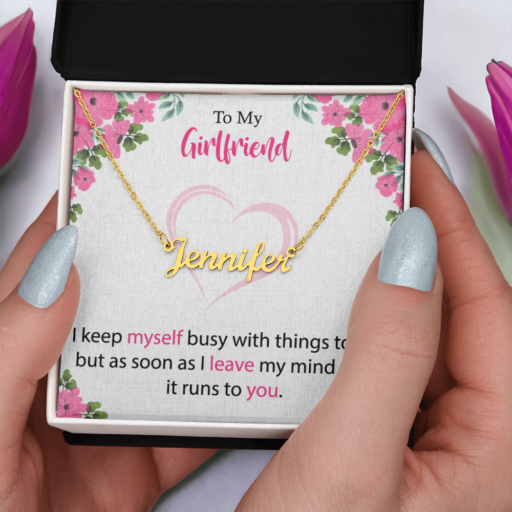 To My Girlfriend Costum Name Necklace