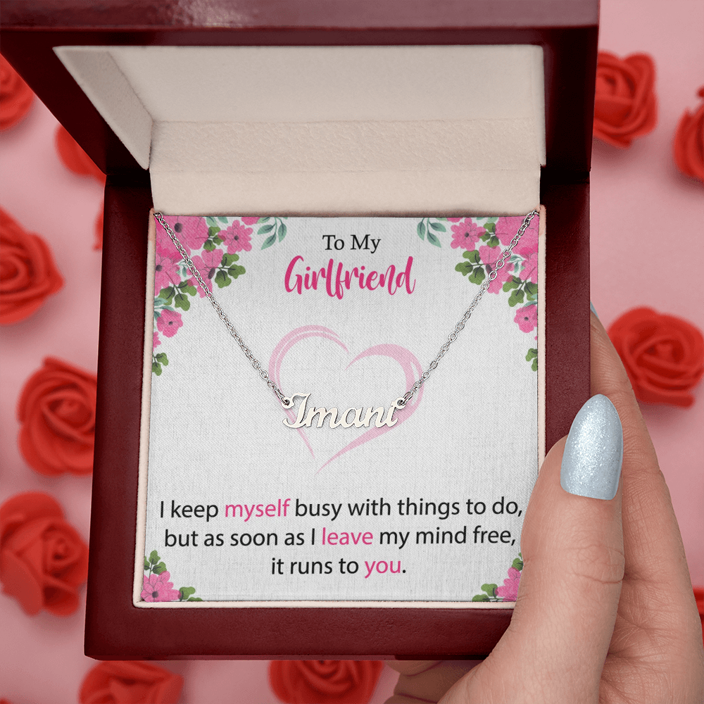 To My Girlfriend Costum Name Necklace