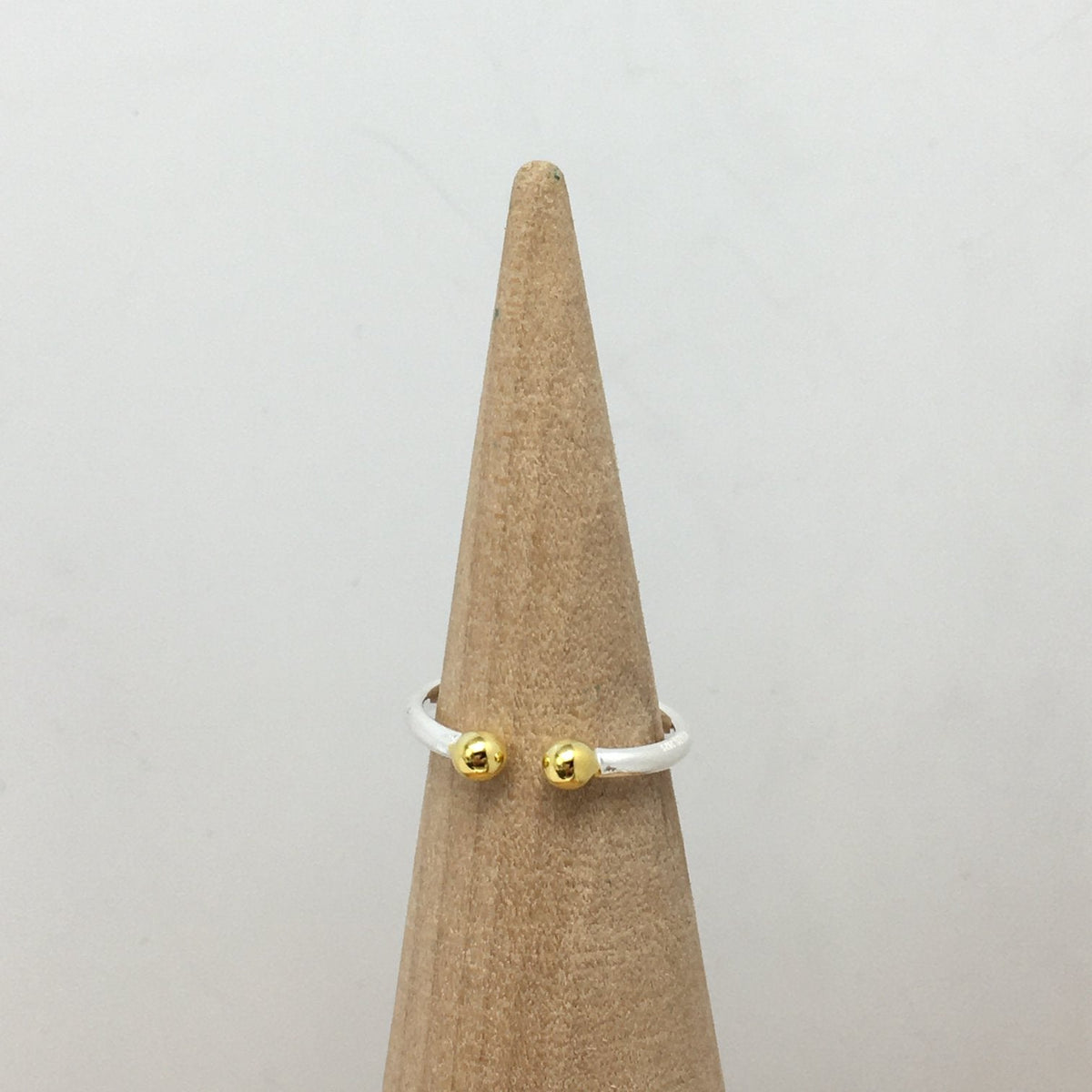 Silver and silver vermeil St. Tropez Open ring