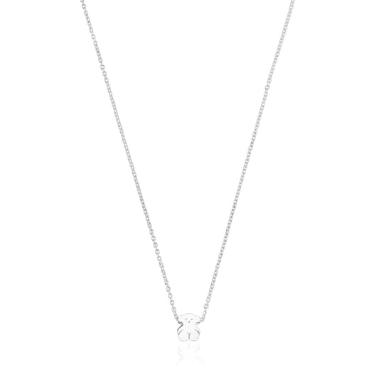 Silver Sweet Dolls bear Necklace |