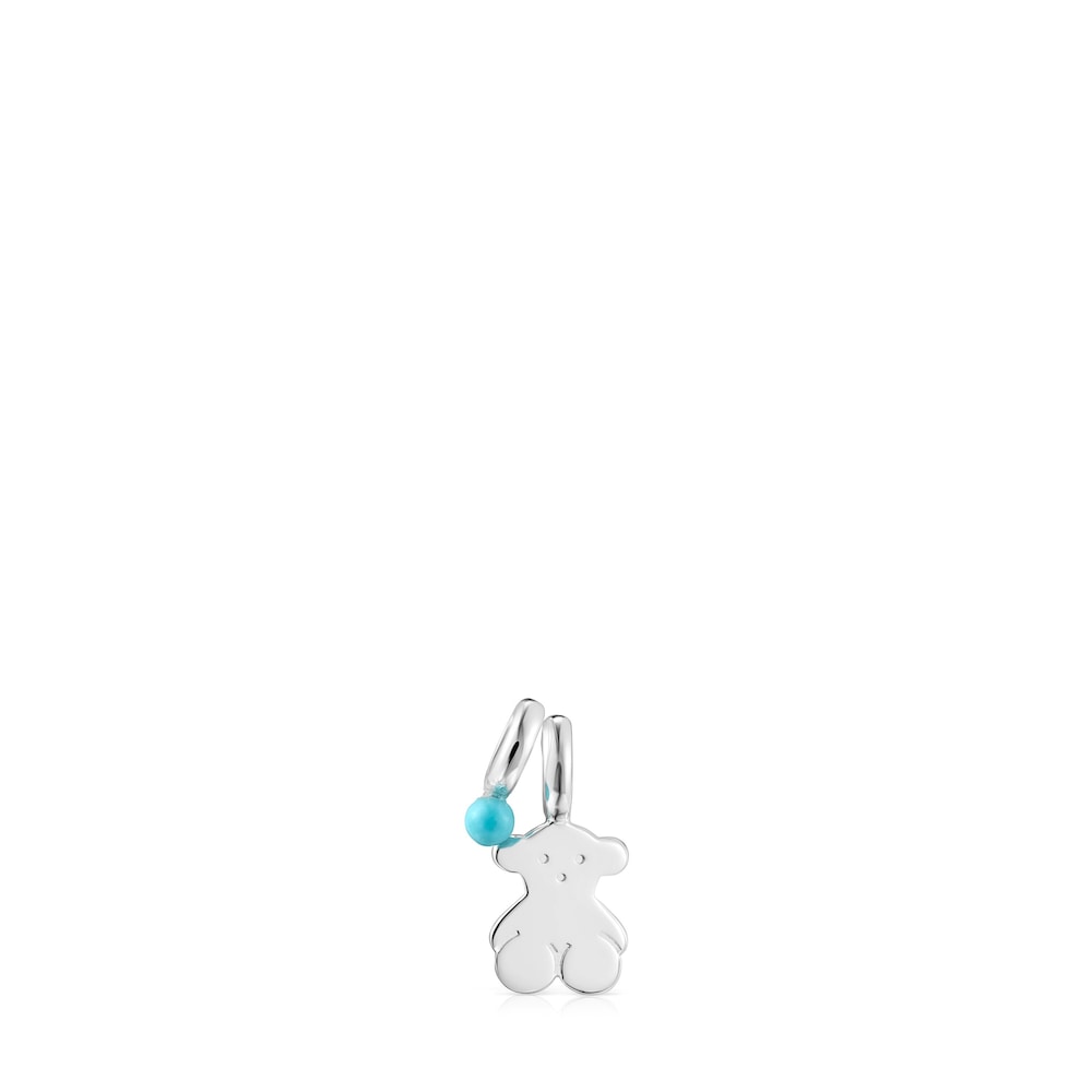 Pack of Silver and Howlite Sweet Dolls bear Pendants |