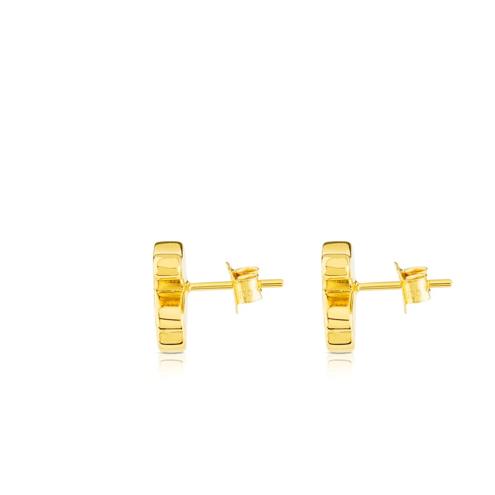 Gold Sweet Dolls Earrings Medium Bear motif Push back