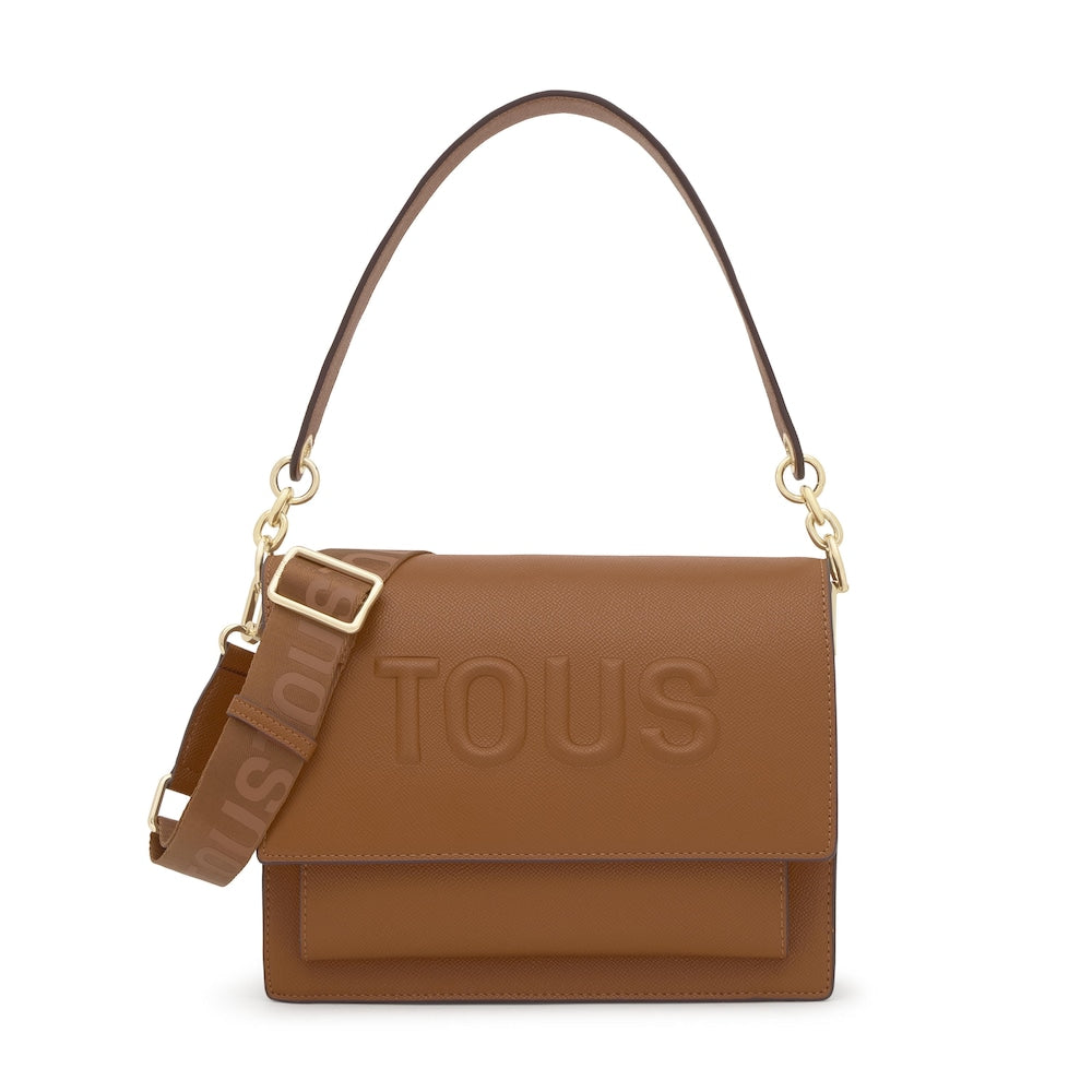 Bolso cruzado Audree mediano color camello   Brenda |