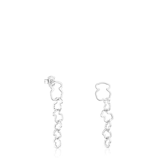 Long   Carrusel bear-motif Earrings |