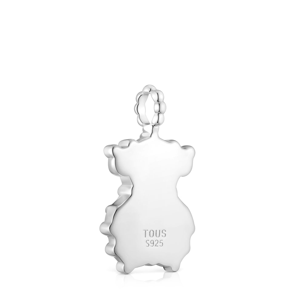 Medium silver bear Pendant   Grain |