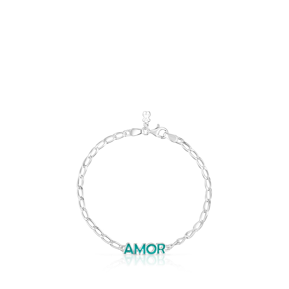 Pulsera Amor Crucigrama Azul |