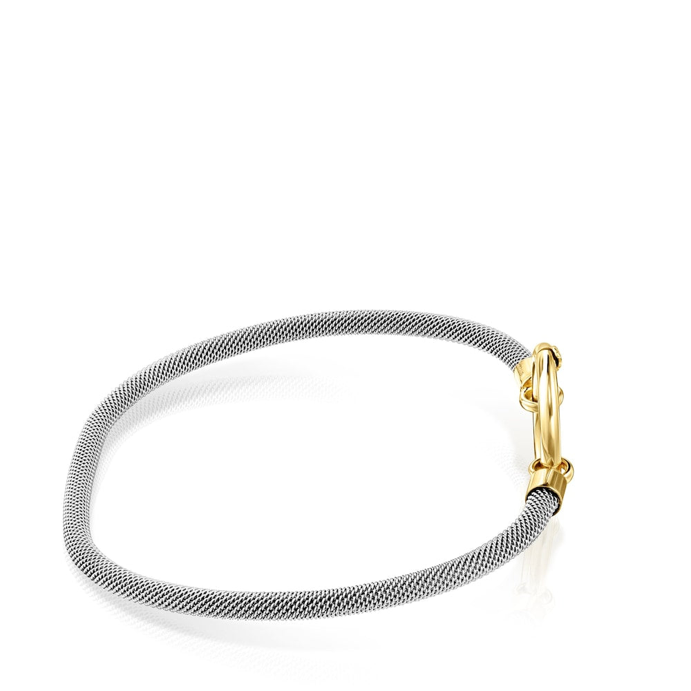 Pulsera de oro y acero