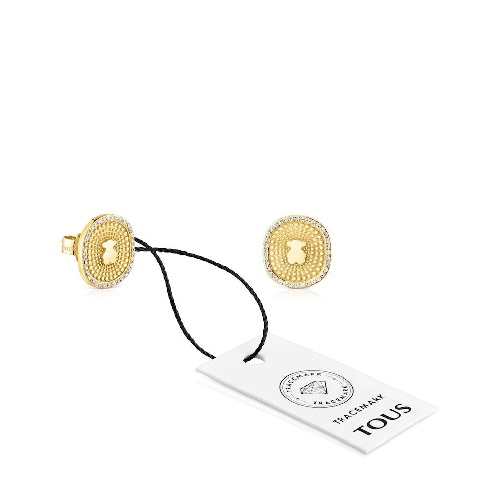 Gold Oursin Earrings  |