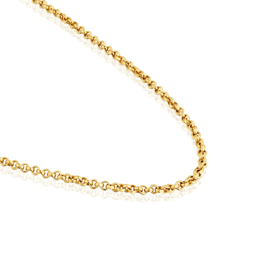 Medium Chain with  plating over silver and balls measuring 50 cm   Chain |