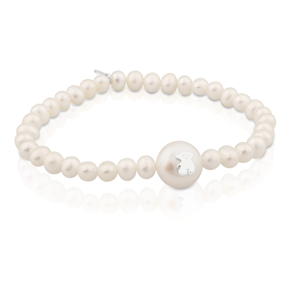 Pulsera Silver Sweet Dolls con perlas