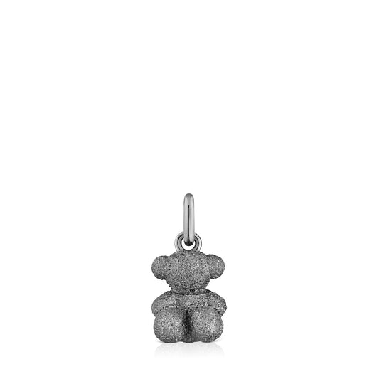 Diamond dark silver Bear pendant Bold Bear