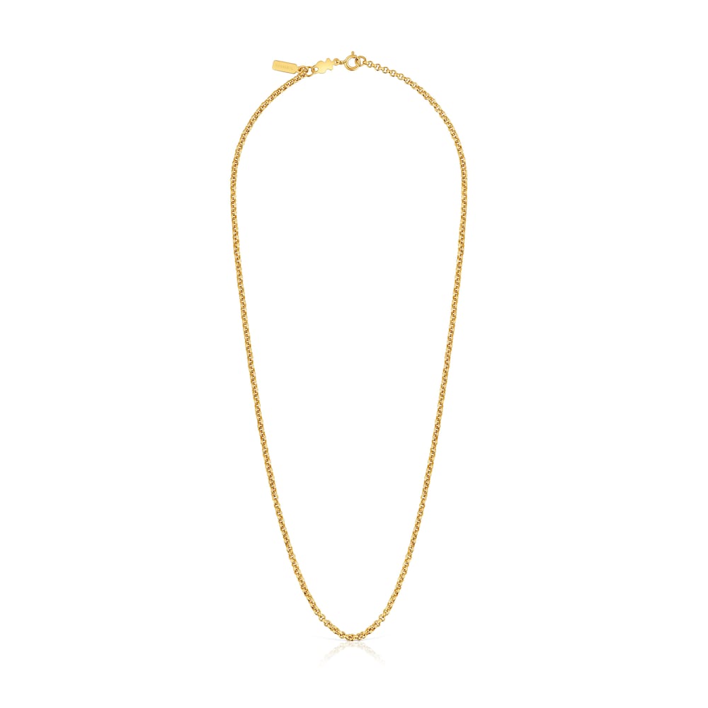Medium Chain with  plating over silver and balls measuring 50 cm   Chain |