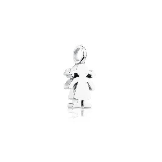Silver Sweet Dolls girl Pendant