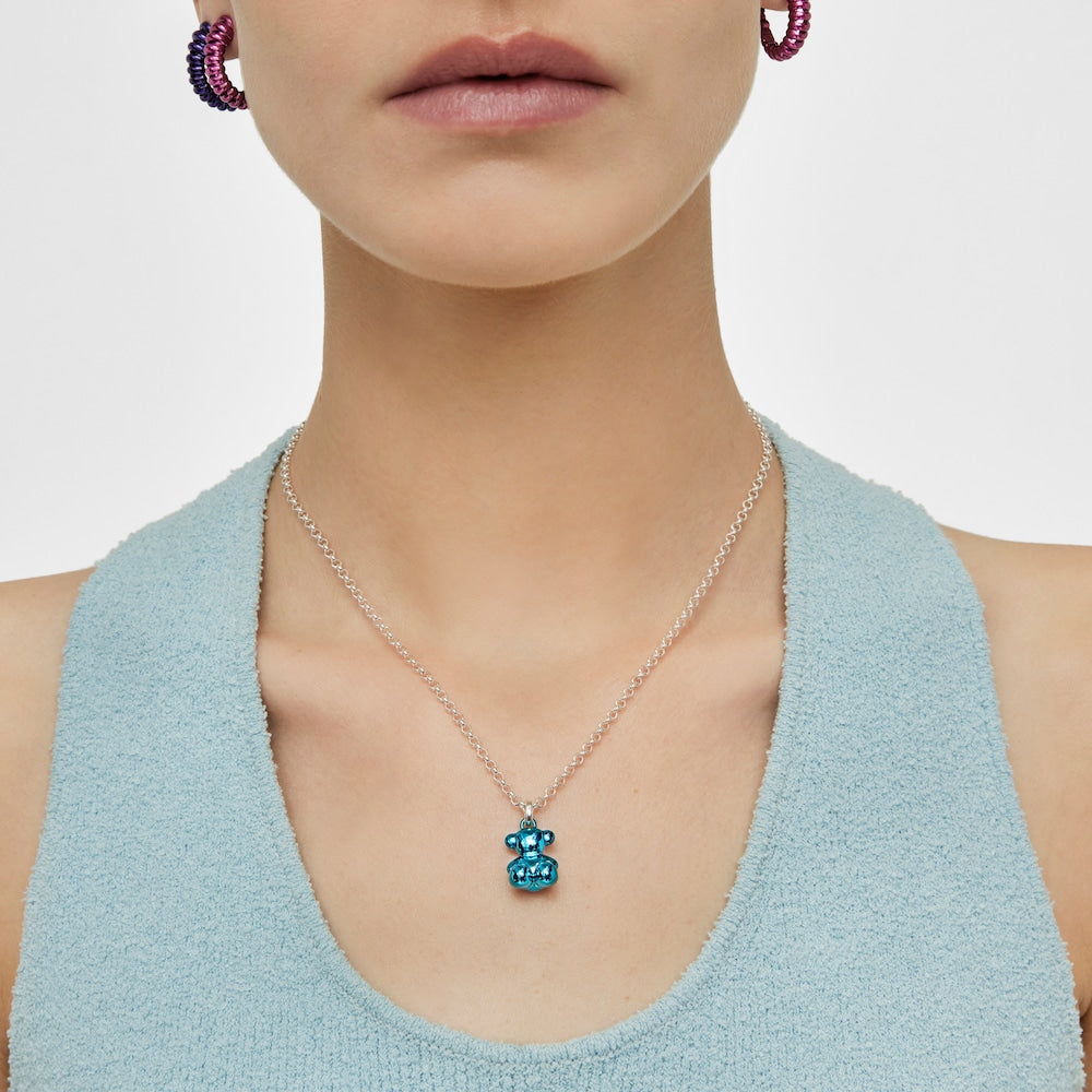 Bold Bear blue steel bear Pendant