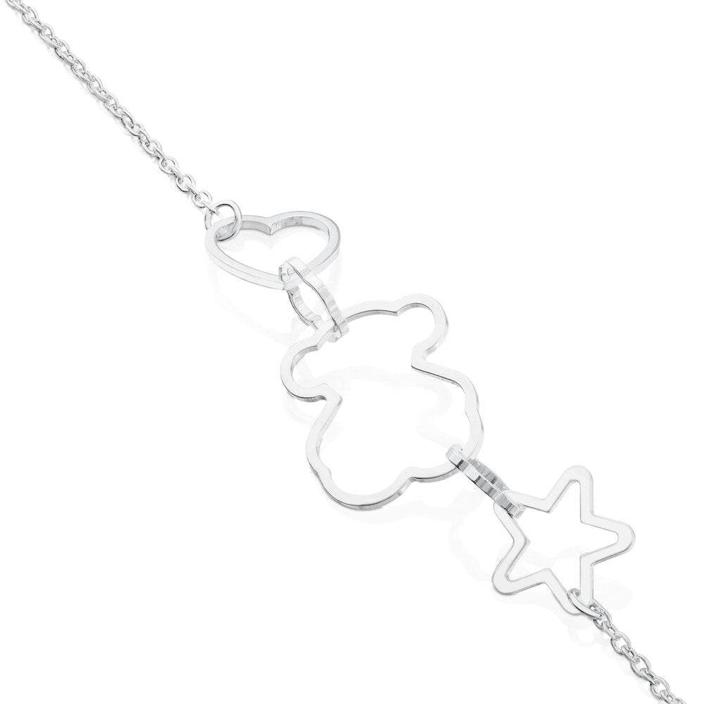 Pulsera plateada New Silueta