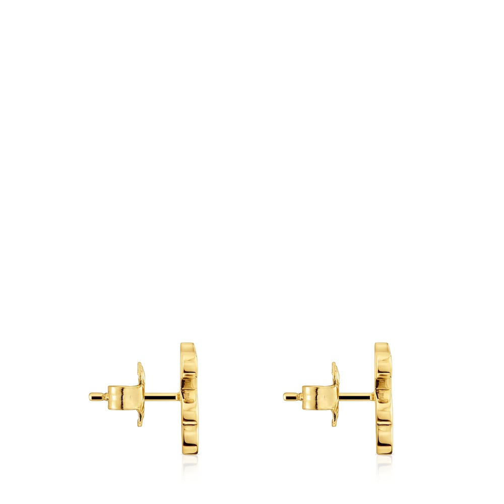 12mm 18kt gold plating over silver Bear earrings Sweet Dolls |