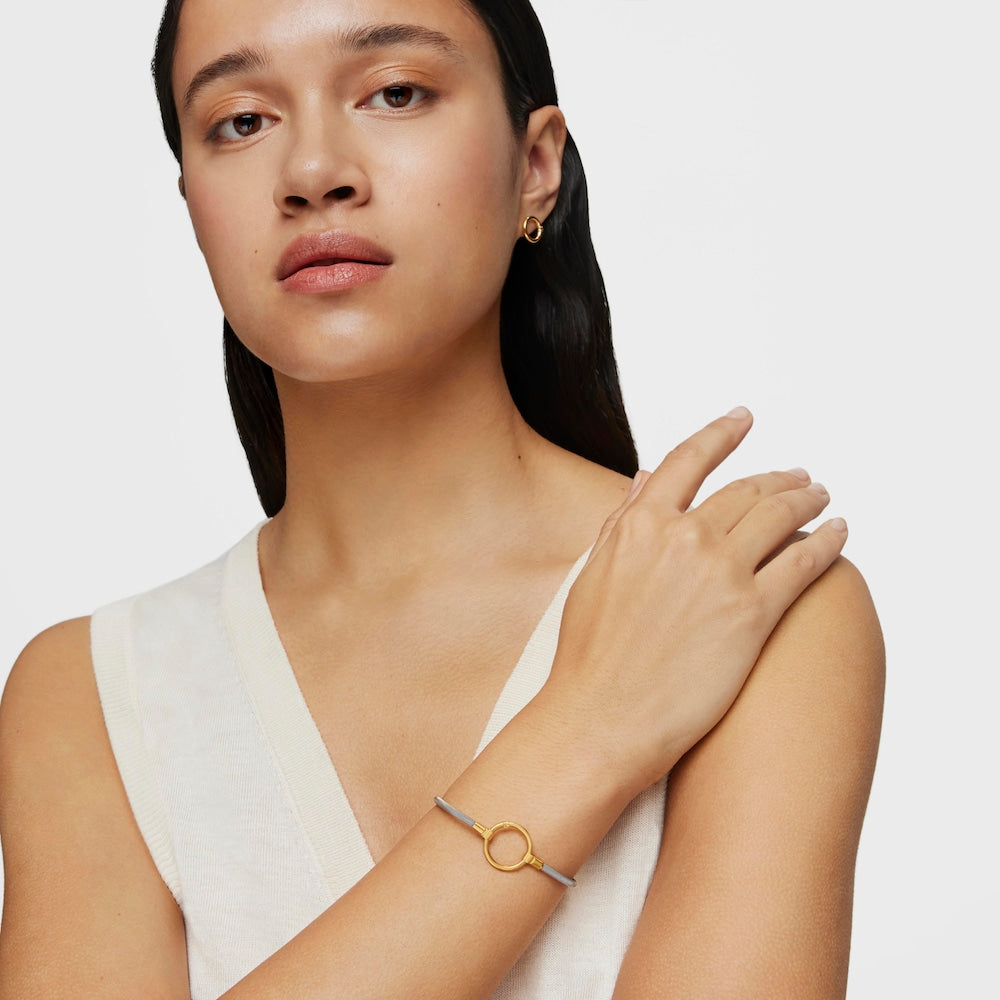 Pulsera de oro y acero