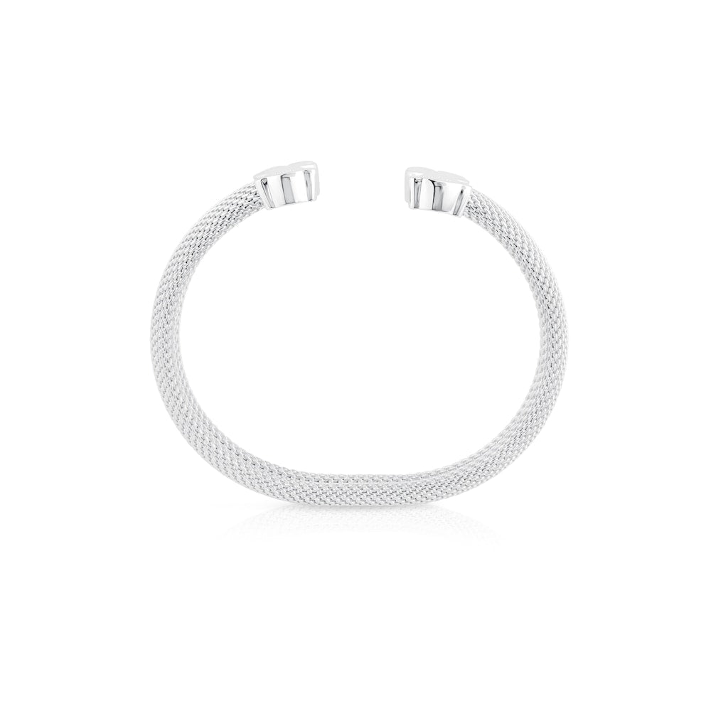 Pulsera de plata Malla motivos oso 0,7x0,4cm