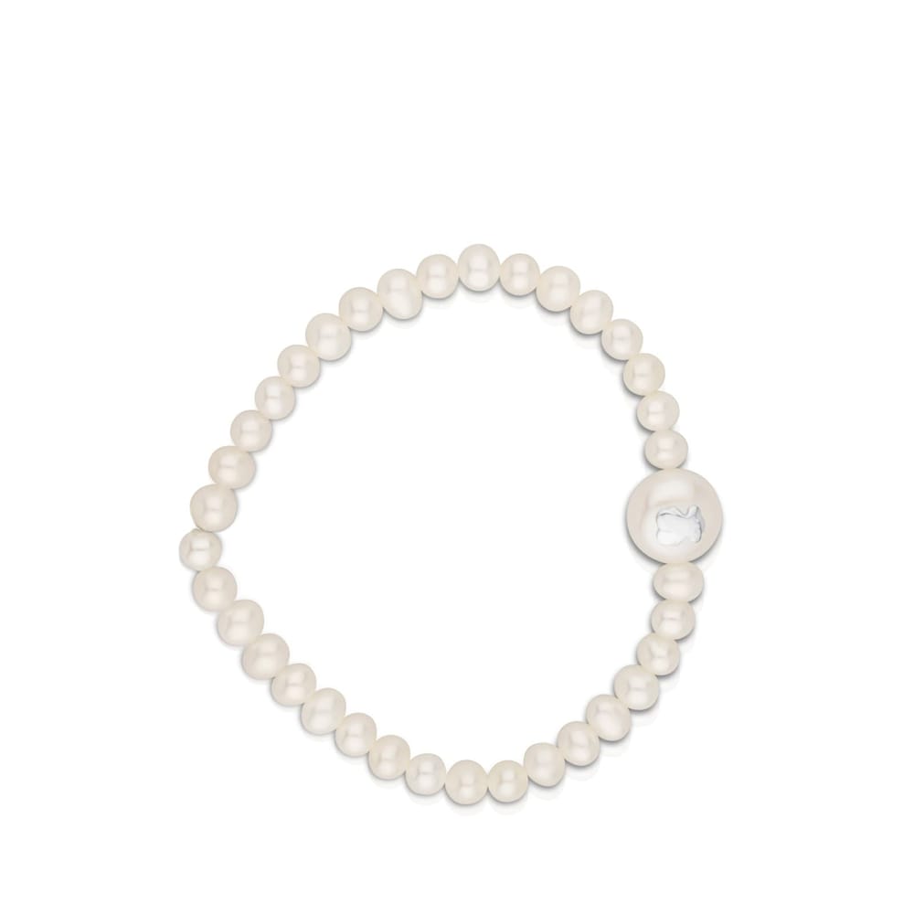 Pulsera Silver Sweet Dolls con perlas