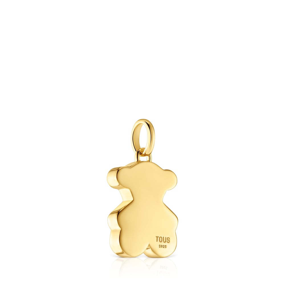 Small 16mm  plating over silver bear Pendant Sweet Dolls |