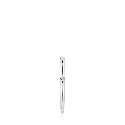 Single silver heart Hoop earring My Other Half