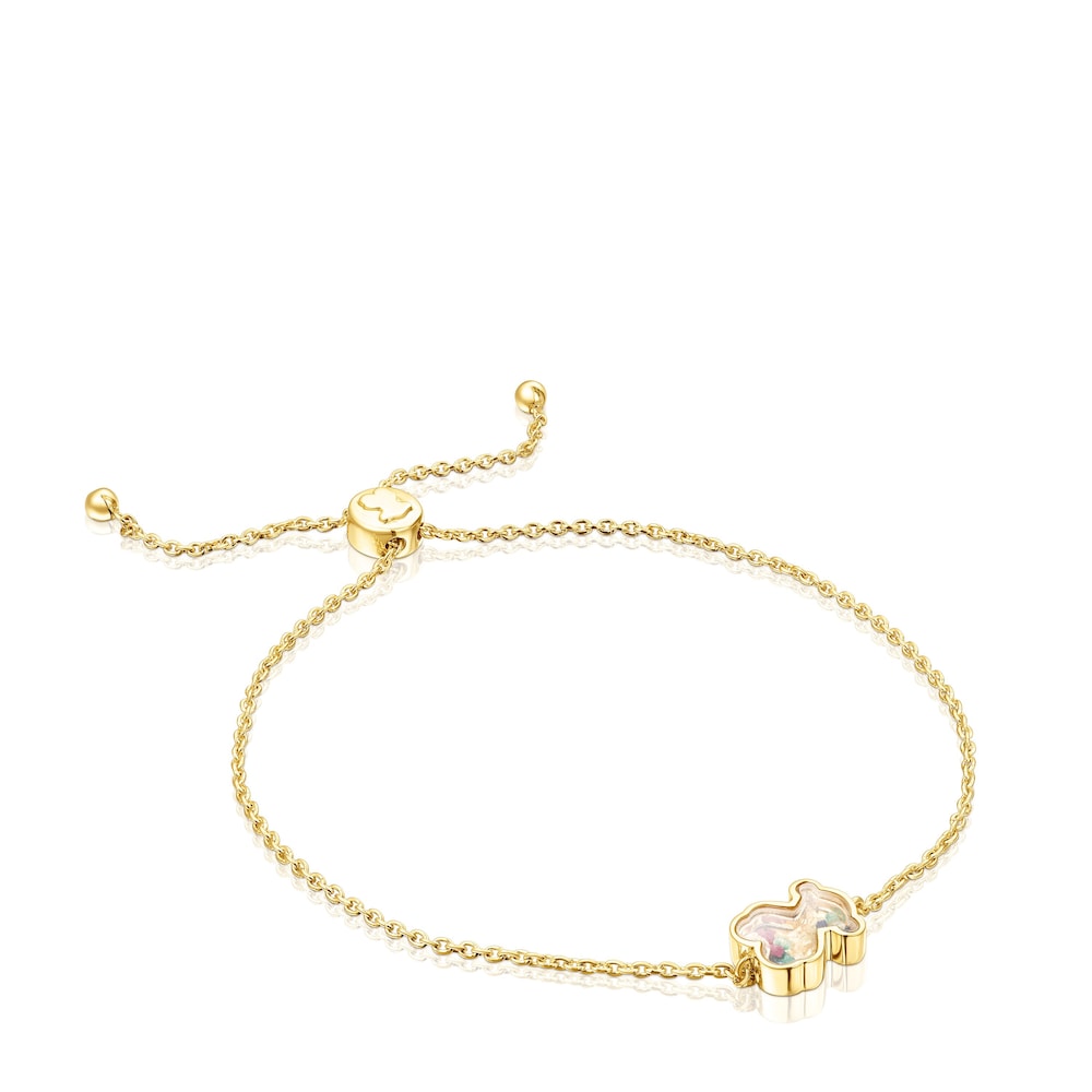 Silver vermeil Areia Bracelet with multicolored gemstones |