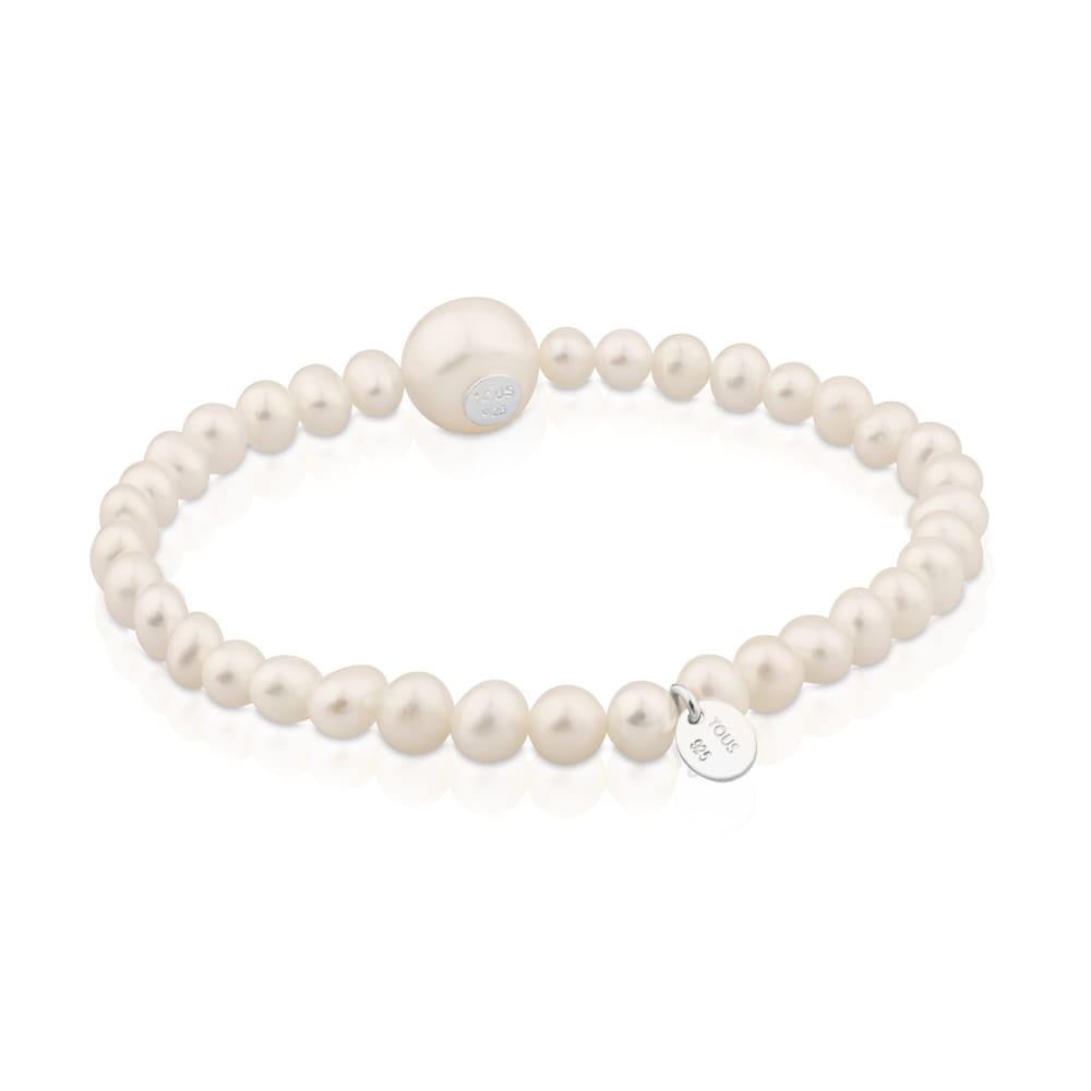 Pulsera Silver Sweet Dolls con perlas