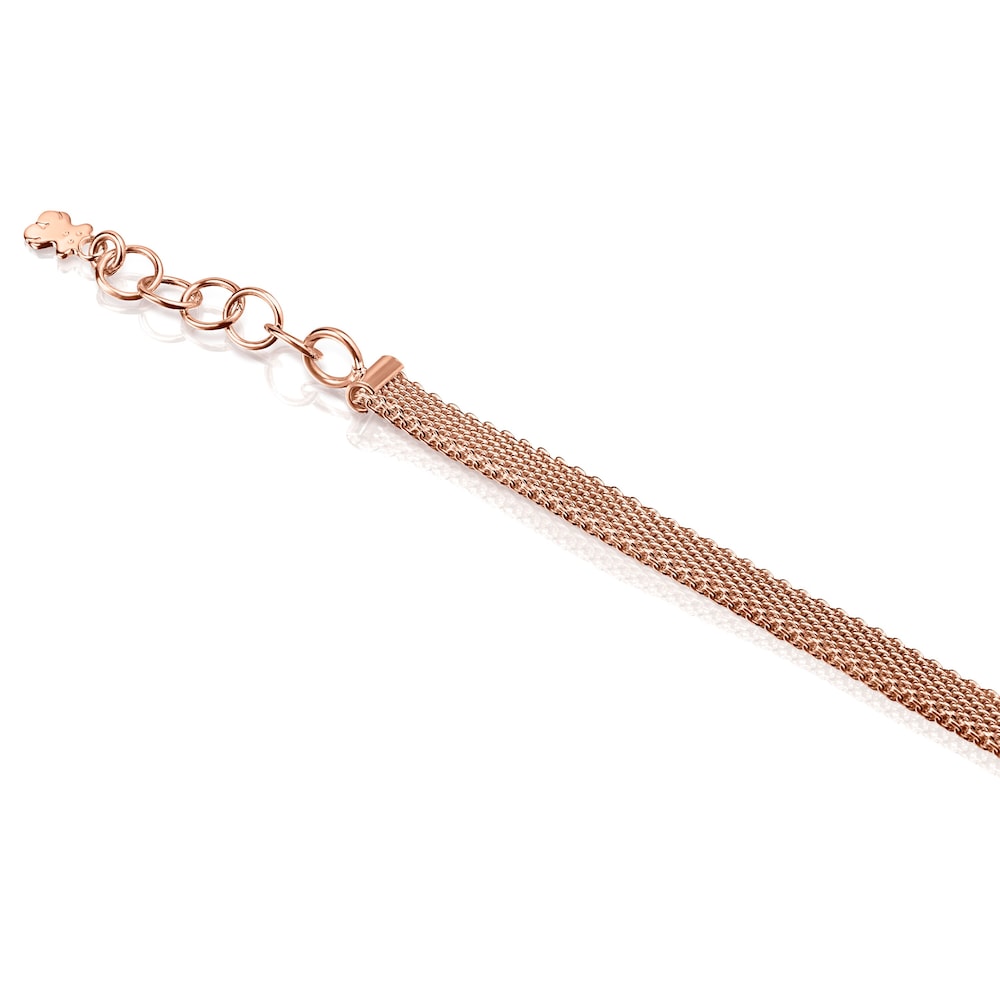 Pulsera Sisy de Plata Vermeil Rosa con Perla